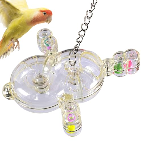 Wlikmjg Vogelspielzeug für Sittiche,Vogelspielzeug Rad | Rotierende Rassel Transparentes Papageienspielzeug,Interaktiv mit Mehreren Futterlöchern, rotierendes Haustiervogelspielzeug, zur Unterhaltung Wlikmjg Vogelspielzeug für Sittiche,Vogelspielzeug Rad | Rotierende Rassel Transparentes Papageienspielzeug,Interaktiv mit Mehreren Futterlöchern, rotierendes Haustiervogelspielzeug, zur Unterhaltung von Wlikmjg