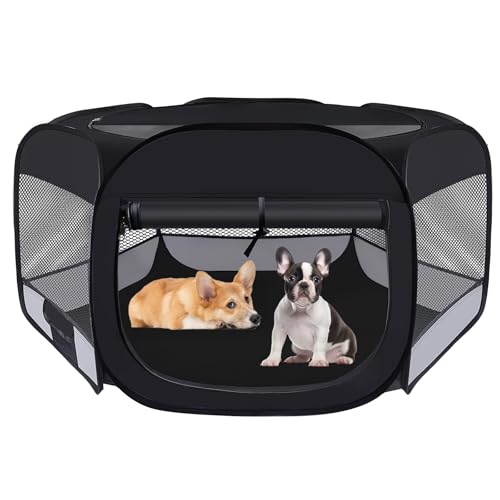 Laufstall für Hunde und Katzen, tragbarer Laufstall für Welpen, Kaninchen, Welpen, Hunde, Katzen, Zelt für Innenkatzen, Kätzchen, Laufstall, zusammenklappbarer kleiner Katzen-/Hundekäfig für kleine Laufstall für Hunde und Katzen, tragbarer Laufstall für Welpen, Kaninchen, Welpen, Hunde, Katzen, Zelt für Innenkatzen, Kätzchen, Laufstall, zusammenklappbarer kleiner Katzen-/Hundekäfig für kleine von Wn's Day