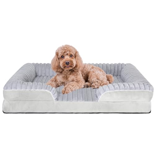 Orthopädisches Hundebett für große Hunde, waschbares Hundebett, mittelgroße Hunde mit abnehmbarem Bezug, wasserdicht, orthopädische Hundebetten für große Hunde, Memory-Schaum, Hundebett, großes Orthopädisches Hundebett für große Hunde, waschbares Hundebett, mittelgroße Hunde mit abnehmbarem Bezug, wasserdicht, orthopädische Hundebetten für große Hunde, Memory-Schaum, Hundebett, großes von Wn's Day
