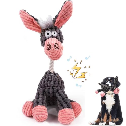 Wnddle Hundespielzeug - Kauspielzeug, Gefülltes Plüsch-Quietschspielzeug, Kuscheltier für Mittlere und Kleine Hunde von Wnddle