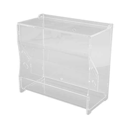 Wnvivi Automatischer Futterspender für Hühner, transparenter Acryl-Vogelkäfig-Futterspender, Geflügelfutterbehälter, automatische Vogelfutterbox für Kleintiere (15 x 7,8 x 14,2 cm) von Wnvivi