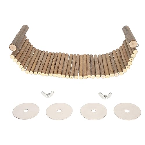 Wnvivi Hamsterleiter aus Holz, Brückenplattform, biegbare Hamster-Kletterleiter, Kleintier-Kletterspielzeug für Hamster, Eichhörnchen, Vögel Wnvivi Hamsterleiter aus Holz, Brückenplattform, biegbare Hamster-Kletterleiter, Kleintier-Kletterspielzeug für Hamster, Eichhörnchen, Vögel von Wnvivi