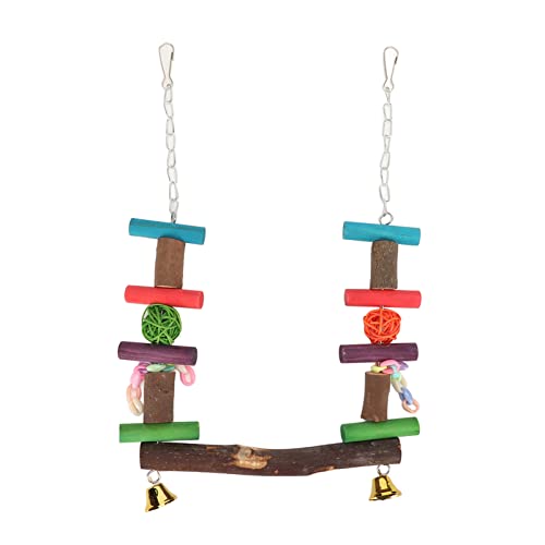 Wnvivi Papageien-Schaukelständer, Holzvogel-Stehschaukel, Kauspielzeug, Vogelkletter-Hängematte, Schaukeln, Sitzstangen für Vogelkäfig Wnvivi Papageien-Schaukelständer, Holzvogel-Stehschaukel, Kauspielzeug, Vogelkletter-Hängematte, Schaukeln, Sitzstangen für Vogelkäfig von Wnvivi