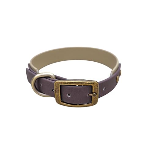 Biothane Hundehalsband, wasserdicht, 25 mm, Braun + Beige Biothane Hundehalsband, wasserdicht, 25 mm, Braun + Beige von Wo.Cherie