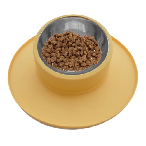 Woalopted Hundenapf, Silikon Edelstahl Rutschfester Fressnapf, Auslaufsicherer Trinknapf Für Katzen, Für Hunde Katzen Haustiere Füttern Trinken Unterwegs Indoor Hundezwinger von Woalopted