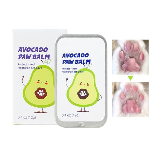 Woalopted Hundepfoten Balm,Leckfester Pfotenbalsam Für Hunde | Pflegeprodukte Fußpflege Repair Butter Zum Schutz Und Pflege Bei Rissen Winter Outdoor Für Welpen Kätzchen Katze von Woalopted