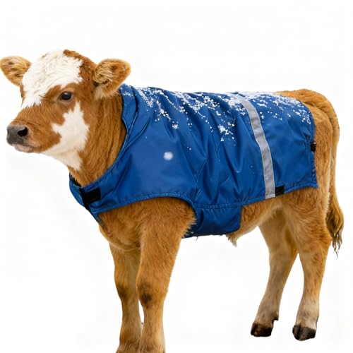 Woalopted Kälber Winterdecke - Bauchschutz Winddichte Stall Rinderweste | Verstellbare Nutztier-Wärmedecke,Nachtsichtschutz Bei Transport Und Auf Der Weide Woalopted Kälber Winterdecke - Bauchschutz Winddichte Stall Rinderweste | Verstellbare Nutztier-Wärmedecke,Nachtsichtschutz Bei Transport Und Auf Der Weide von Woalopted