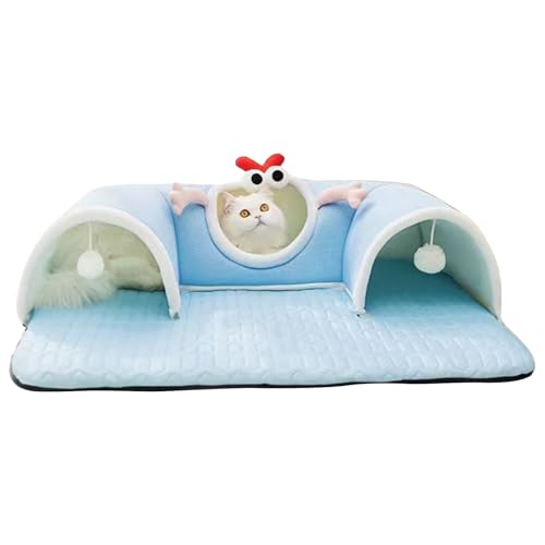 Woalopted Katzentunnel Bett | Großes Katzen Spielhaus Bett Spieltunnel - Interaktives Spielzeug Kissen Haustierzubehör für Innensäuglinge Kätzchen Welpe Kaninchen Kleintier Bereicherung Woalopted Katzentunnel Bett | Großes Katzen Spielhaus Bett Spieltunnel - Interaktives Spielzeug Kissen Haustierzubehör für Innensäuglinge Kätzchen Welpe Kaninchen Kleintier Bereicherung von Woalopted