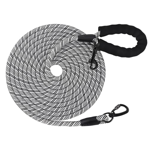 Hundeleine, 1,2 m/1,5 m/2 m/3 m/5 m/10 m/20 m/30 m, lange Leine mit gepolstertem Griff für kleine, mittlere und große Hunde Hundeleine, 1,2 m/1,5 m/2 m/3 m/5 m/10 m/20 m/30 m, lange Leine mit gepolstertem Griff für kleine, mittlere und große Hunde von Wodondog