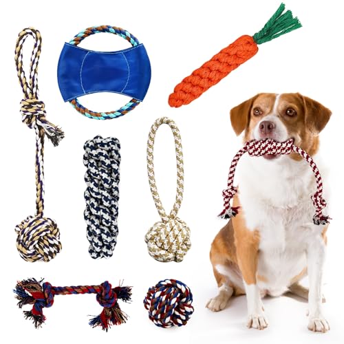 Wodondog Hundekauspielzeug,welpenspielzeug,8 Stück Spielzeugset für Welpen,Tauziehen Plüschhundespielzeug, Natürlicher Baumwolle & Ungiftig, Lindern Sie Stress und Langeweile Wodondog Hundekauspielzeug,welpenspielzeug,8 Stück Spielzeugset für Welpen,Tauziehen Plüschhundespielzeug, Natürlicher Baumwolle & Ungiftig, Lindern Sie Stress und Langeweile von Wodondog