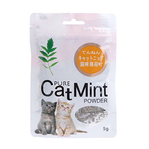 Woedpez Premium Natural Selected For Leaves Natural For Cat Mint Powder 5.1 g Pet For Cat Kitten Cat Beds For Indoor Cats Large Size von Woedpez