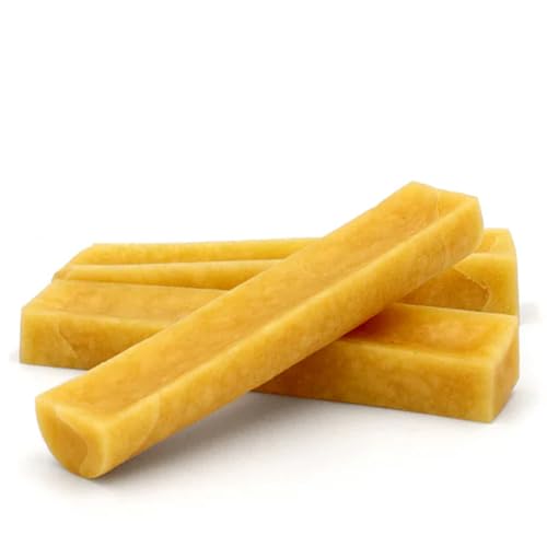 Woef Woef Snacks Yak-Käse Kaubarren S, Natürliche Hundeleckerli, Getreidefrei, Laktosefrei, 5 Stück, Zahnpflege Kausnack für Hunde ab 12 kg, 100% Kuhmilch von Woef Woef Snacks