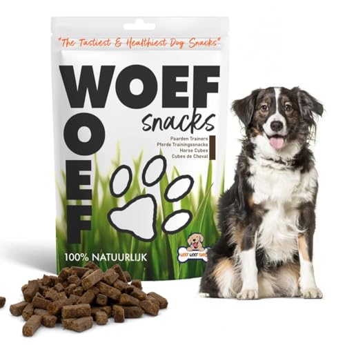 Woef Woef Snacks Pferdewürfel, Natürliche Hundeleckerli, Getreidefrei 1KG, Kalorienarmer Snack fürs Training, Für Hunde Aller Rassen, Leicht Verdaulich von Woef Woef Snacks