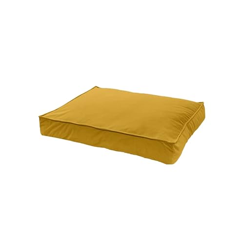 Madison Bett Produkte Velours Lounge Cushion Yellow S von WoefWoef