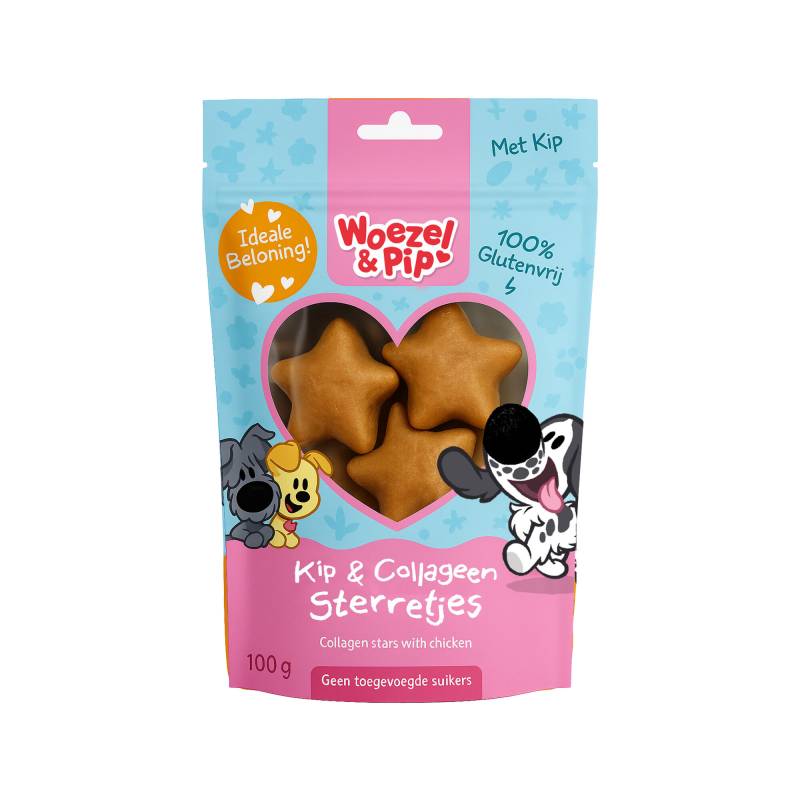Woezel & Pip Kollagen-Sternchen - 100 g von Woezel & Pip
