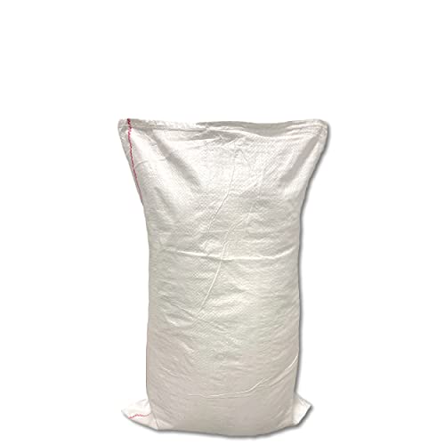 Wohnkult Gewebesack Gewebesäcke Sandsack Laubsack Getreidesack PP 6 Größen 3 Farben (40 x 60 cm | weiß, 10 Stück) von Wohnkult