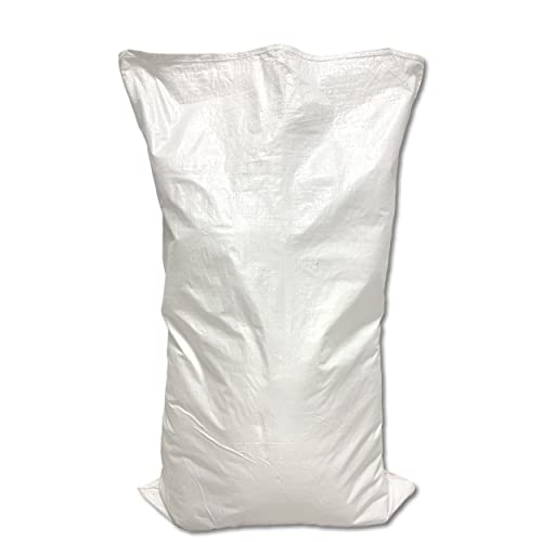 Wohnkult Gewebesack Gewebesäcke Sandsack Laubsack Getreidesack PP 6 Größen 3 Farben (65 x 105 cm | weiß, 20 Stück) von Wohnkult