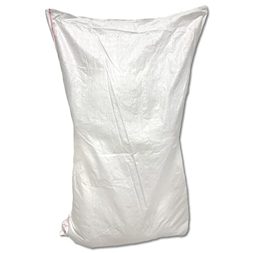 Wohnkult Gewebesack Gewebesäcke Sandsack Laubsack Getreidesack PP 6 Größen 3 Farben (80 x 125 cm | weiß, 50 Stück) von Wohnkult