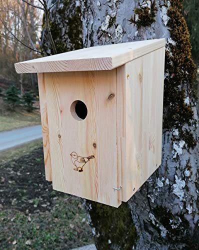 Nistkasten Bausatz (N46) Vogelhaus für Star - aus witterungsbeständigen 20mm starkem Kiefernholz mit 45mm Einflugloch von Woid Herz