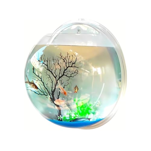 Kreative Hängende Wand Montiert Fisch Schüssel Acryl Wandmontierte Pflanze Topf Hydrokultur Luft Pflanze Blumentopf Mini Aquarium Pflanzer für Wohnkultur von Wokyo