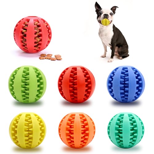 Hundespielzeug für aggressive Kauer, interaktives Leckerli-Ball, Spielzeug zum Zahnen, um sie beschäftigt zu halten, Hundebälle, Futter-Leckerlis, Kauball für kleine, mittelgroße und große Hunde Hundespielzeug für aggressive Kauer, interaktives Leckerli-Ball, Spielzeug zum Zahnen, um sie beschäftigt zu halten, Hundebälle, Futter-Leckerlis, Kauball für kleine, mittelgroße und große Hunde von Woleigiao