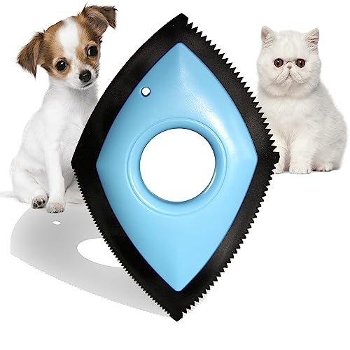 Woleigiao Vier Modi zur einfachen Entfernung von Tierhaaren, Hunde- und Katzenhaarentferner, löst Teppich-Couch und Stoffreinigung (blau) von Woleigiao