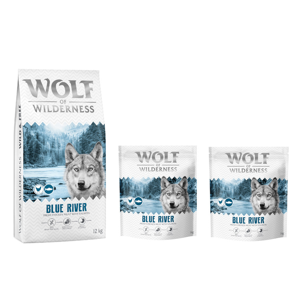 12 + 2 kg gratis! 14 kg Wolf of Wilderness - getreidefreie Rezeptur - Adult "Blue River" Lachs 12 + 2 kg gratis! 14 kg Wolf of Wilderness - getreidefreie Rezeptur - Adult "Blue River" Lachs von Wolf of Wilderness
