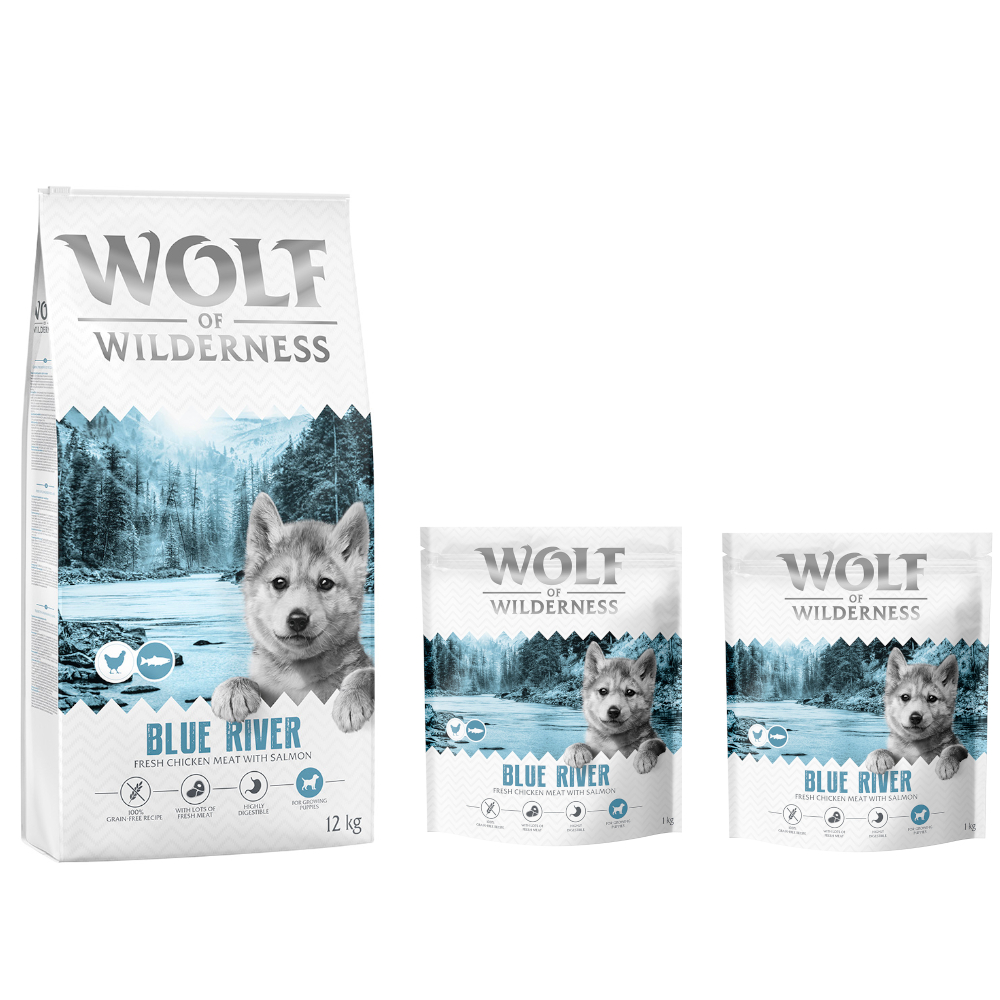 12 + 2 kg gratis! 14 kg Wolf of Wilderness - getreidefreie Rezeptur - Junior "Blue River" Lachs 12 + 2 kg gratis! 14 kg Wolf of Wilderness - getreidefreie Rezeptur - Junior "Blue River" Lachs von Wolf of Wilderness