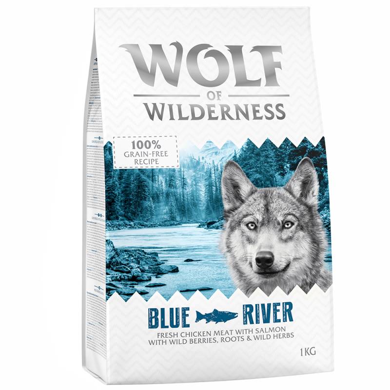 2 x 1 kg Wolf of Wilderness Trockenfutter zum Sonderpreis! - Blue River - Lachs von Wolf of Wilderness