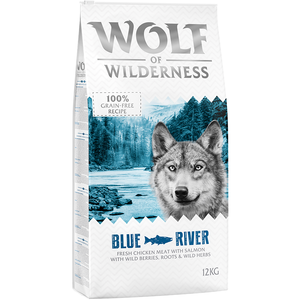 2 x 12 kg Wolf of Wilderness Trockenfutter - getreidefrei - Blue River - Lachs von Wolf of Wilderness