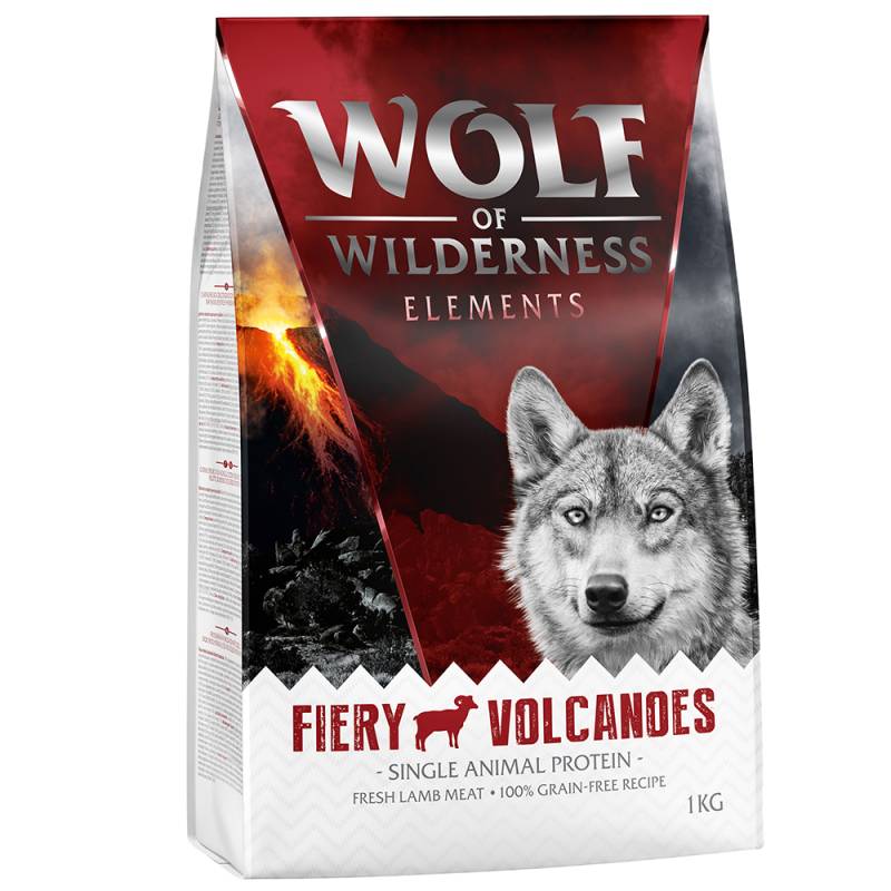 Bis zu 25% Rabatt: 1 kg Wolf of Wilderness Trockenfutter  - Fiery Volcanoes - Lamm (Monoprotein) von Wolf of Wilderness