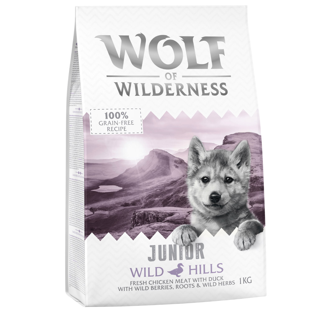 Bis zu 25% Rabatt: 1 kg Wolf of Wilderness Trockenfutter - JUNIOR: Wild Hills - Ente Bis zu 25% Rabatt: 1 kg Wolf of Wilderness Trockenfutter - JUNIOR: Wild Hills - Ente von Wolf of Wilderness
