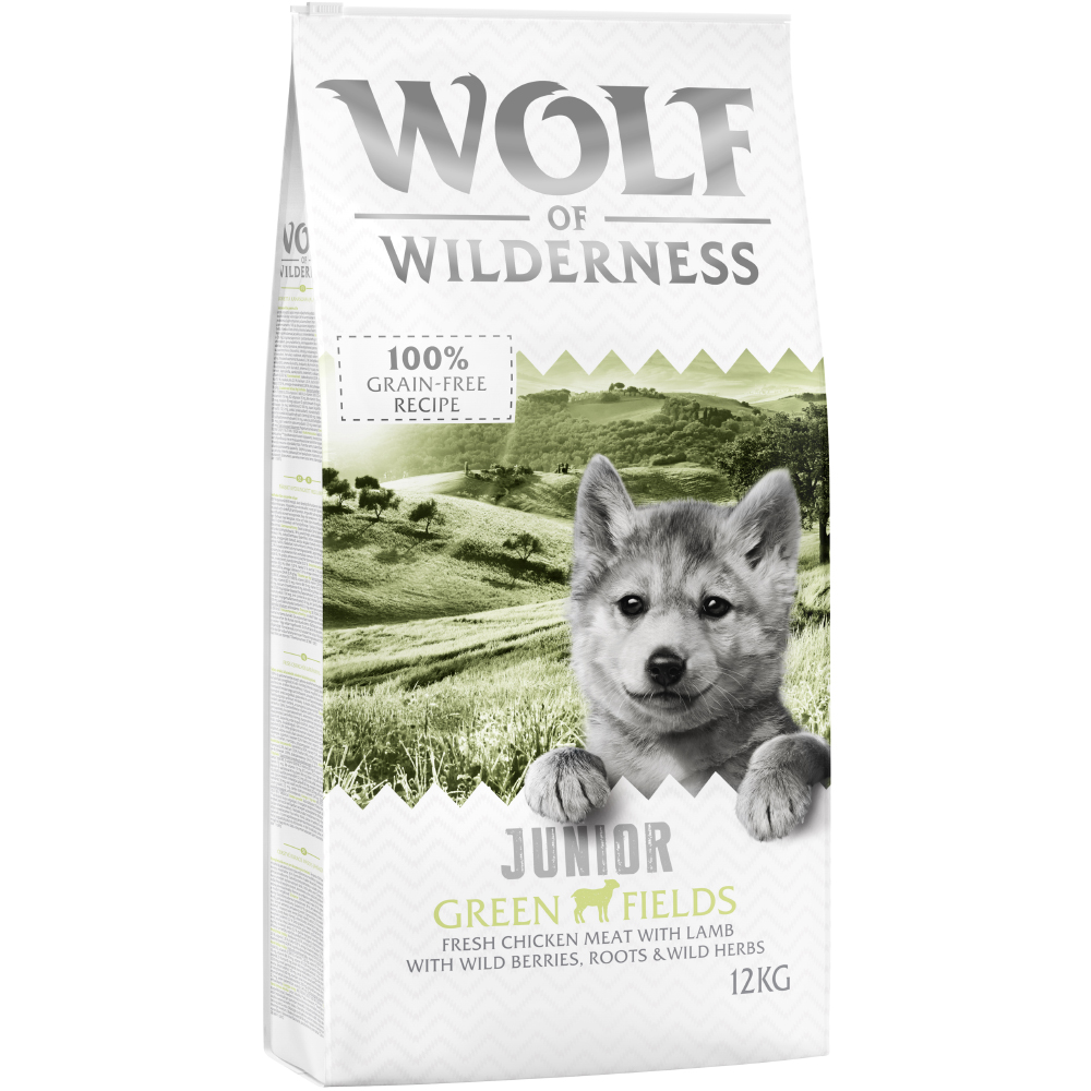 Wolf of Wilderness Junior "Green Fields" Lamm - getreidefrei - 12 kg von Wolf of Wilderness