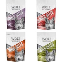Probierpaket Wolf of Wilderness Snack - Wild Bites - 4 x 180 g Mix I (Huhn, Ente, Lamm, Rind) von Wolf of Wilderness