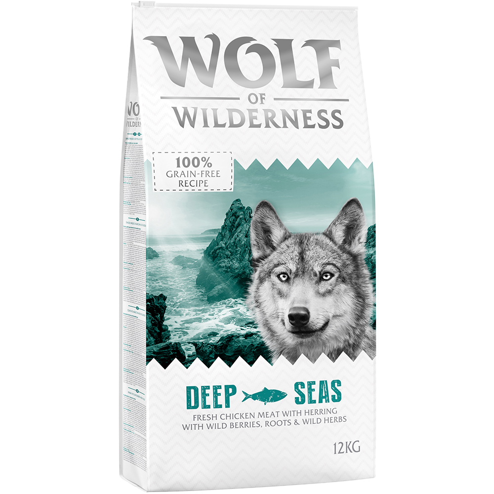 2 x 12 kg Wolf of Wilderness Trockenfutter - getreidefrei - Deep Seas - Fisch von Wolf of Wilderness