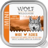 Sparpaket Wolf of Wilderness MINI Adult 24 x 150 g - Schale - Wide Acres - Huhn von Wolf of Wilderness