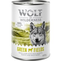 Sparpaket Wolf of Wilderness Adult 24 x 400 g - Single Protein - Green Fields - Lamm von Wolf of Wilderness