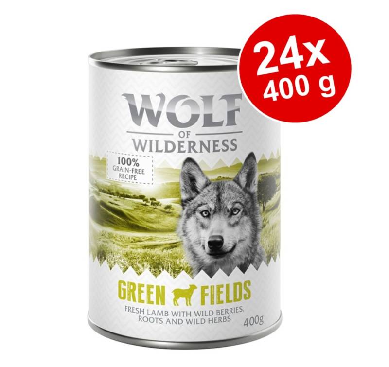 Sparpaket Wolf of Wilderness Adult 24 x 400 g - Single Protein - Strong Lands - Schwein Sparpaket Wolf of Wilderness Adult 24 x 400 g - Single Protein - Strong Lands - Schwein von Wolf of Wilderness