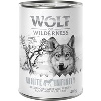 Sparpaket Wolf of Wilderness Adult 24 x 400 g - Single Protein - White Infinity - Pferd von Wolf of Wilderness