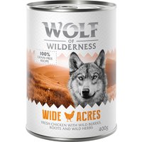 Sparpaket Wolf of Wilderness Adult 24 x 400 g - Single Protein - Wide Acres - Huhn von Wolf of Wilderness