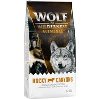 Sparpaket Wolf of Wilderness "Elements" 2 x 12 kg - Adult Rocky Canyons - Rind von Wolf of Wilderness