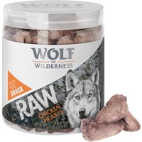 Sparpaket Wolf of Wilderness - RAW Snacks (gefriergetrocknet) - Hühnerherzen (4 x 70 g) von Wolf of Wilderness