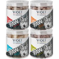 Sparpaket Wolf of Wilderness - RAW Snacks (gefriergetrocknet) - Mix 300 g (Rind, Huhn, Ente, Lamm) von Wolf of Wilderness