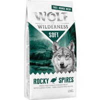 Sparpaket Wolf of Wilderness "Soft & Strong" 2 x 12 kg - Adult Rocky Spires - Freiland-Huhn & Perlhuhn von Wolf of Wilderness