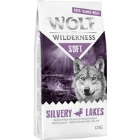 Sparpaket Wolf of Wilderness "Soft & Strong" 2 x 12 kg - Adult Silvery Lakes - Freiland-Huhn & Ente von Wolf of Wilderness