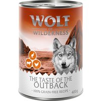 Sparpaket Wolf of Wilderness "The Taste Of" 24 x 400 g - The Outback - Huhn, Rind, KÄNGURU von Wolf of Wilderness