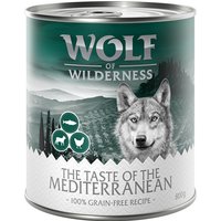 Sparpaket Wolf of Wilderness "The Taste Of" 24 x 800 g - The Mediterranean - Lamm, Huhn, Forelle von Wolf of Wilderness