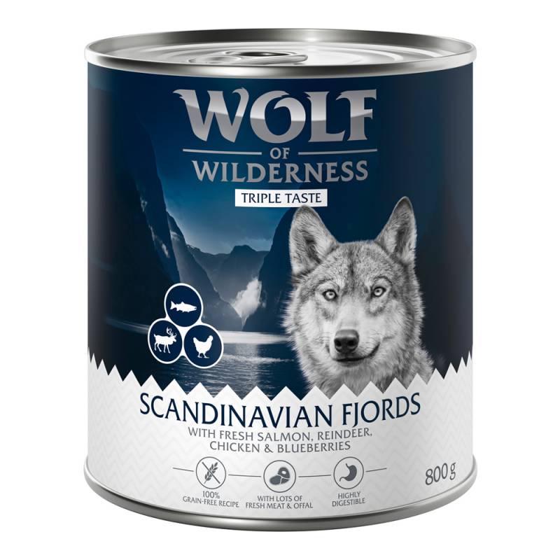 Sparpaket Wolf of Wilderness "Triple Taste" 24 x 400 g - Canada Sparpaket Wolf of Wilderness "Triple Taste" 24 x 400 g - Canada von Wolf of Wilderness
