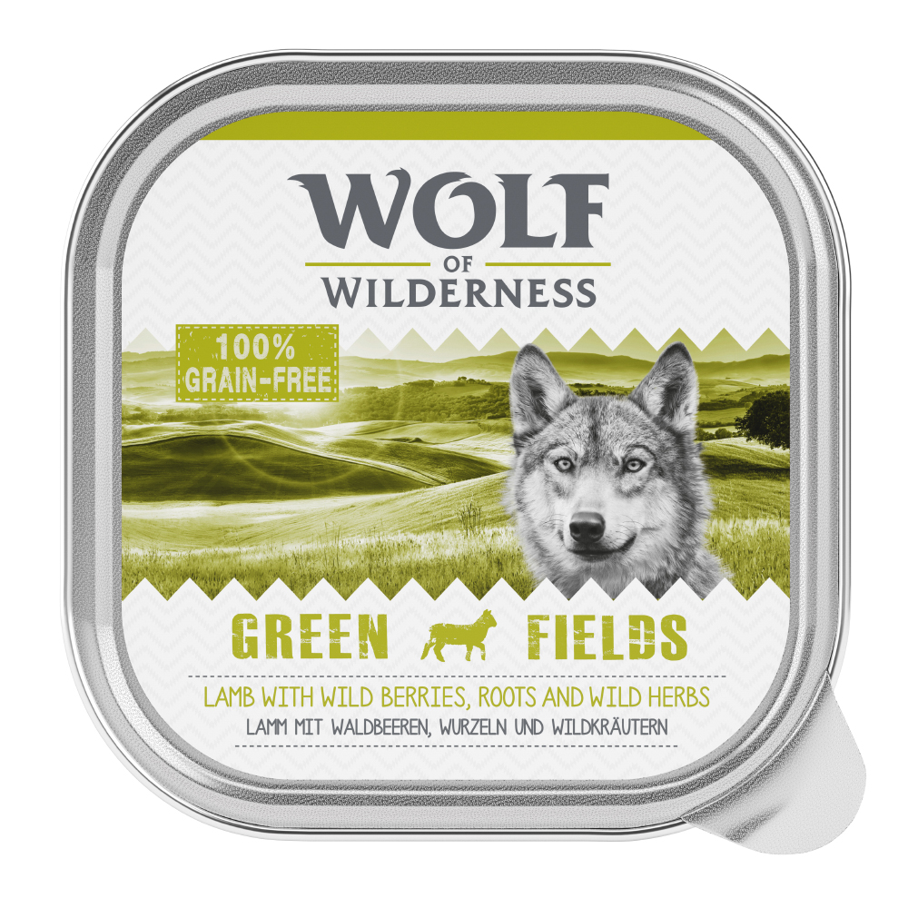Wolf of Wilderness Adult 6 x 300 g - Schale - Green Fields - Lamm von Wolf of Wilderness