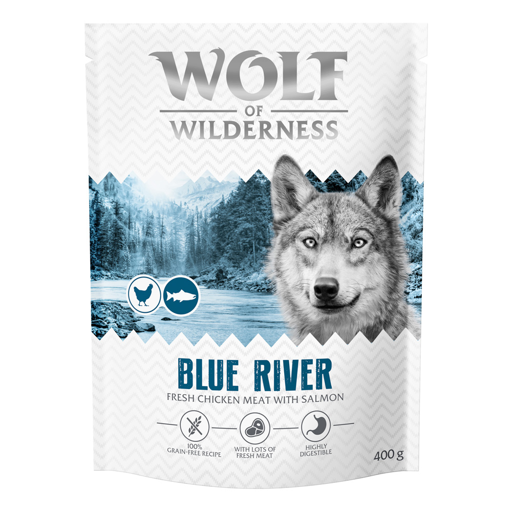 Wolf of Wilderness Adult "Blue River" Lachs (Top-seller) - 400 g Neu von Wolf of Wilderness
